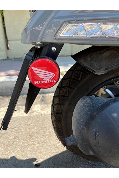 CEBECİOTO Honda Kırmızı Beyaz Çizgili Damla Etiket 5x5 2li Motor Aksesuarı Et...