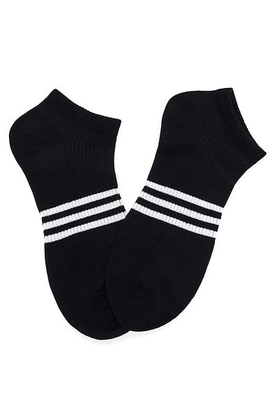 R&B White PO3 MENS ANKLE SOCKS