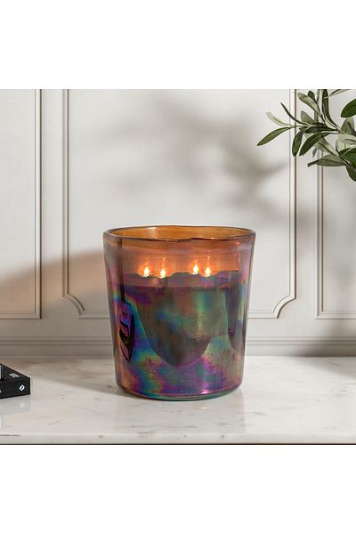 Sense Glass Jar Candle White Oud Fragrance - 21*22 cm