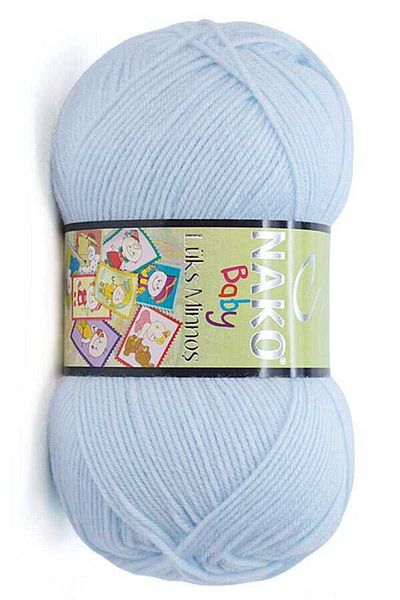 NAKO Luxury Minnoş Hand Knitting Yarn 99076 Sky Blue
