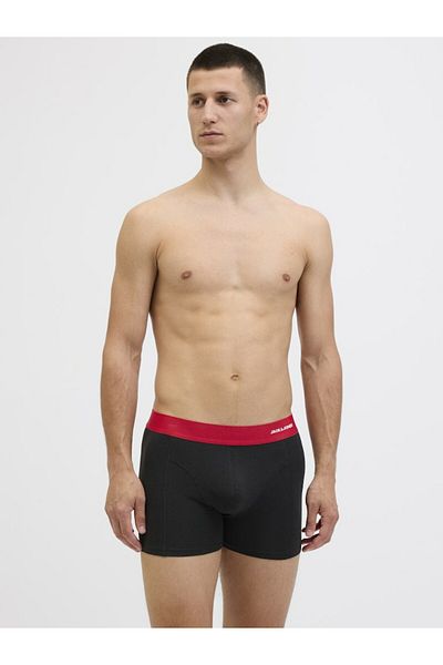 Jack & Jones Men's Black2 Jacnyjah Bamboo Trunks 3 Pack Sn Boxer 12281998-Blackgrey