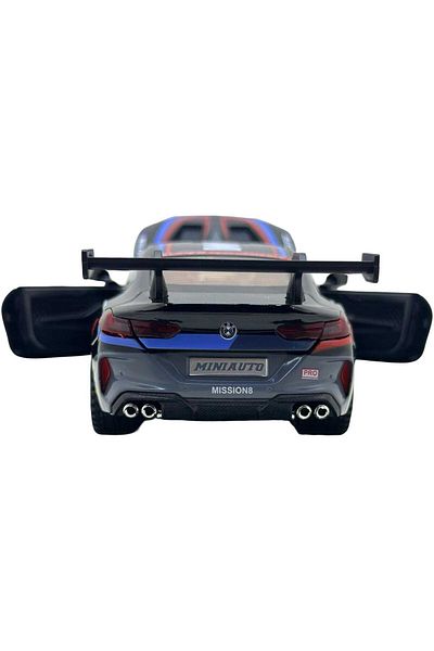 JPT BMW M8 GTE Racing model 1:32 black metal replica lights and sounds