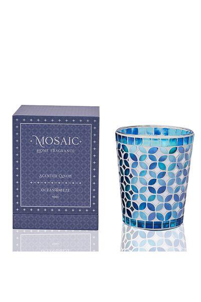 NİCE Candle jar 900g clean linen fragrance in blue
