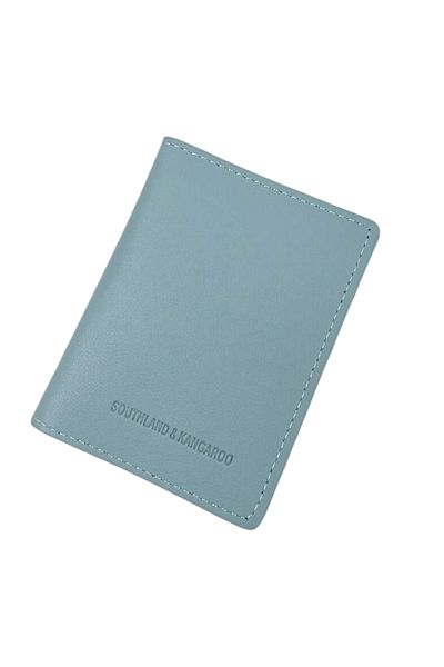 OEM Compact mini wallet made of PU leather, slim and portable, modern and elegant design - Turquoise