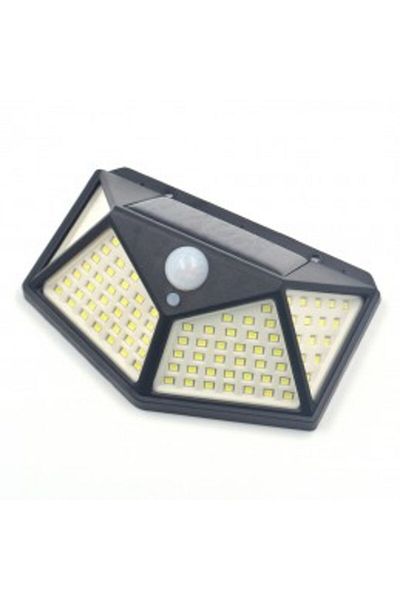OEM Solar charging lamp with motion sensor, set of 5 pieces, 100 LEDs, 1800 mAh