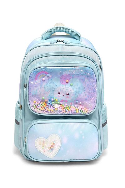 R&B Light Blue Girls Backpack