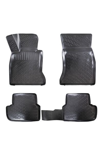 DELUXETUNING Set of rubber car mats BMW 5 Series G30 2017-> tray shape