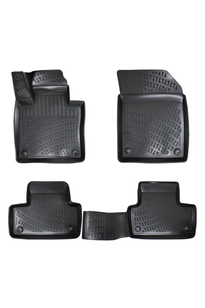 DELUXETUNING Set covorase auto cauciuc Volvo XC60 2 2017-> forma tavita