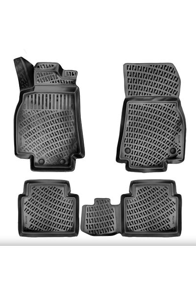 DELUXETUNING Set covorase auto cauciuc Mercedes Clasa A W169 2004-2012 forma tavita