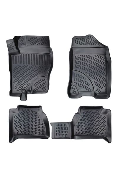 DELUXETUNING Set covorase auto cauciuc Nissan Navara 2005-2013 forma tavita
