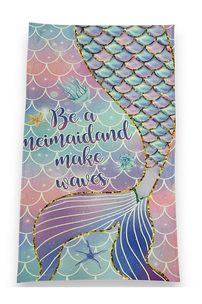 Lolliboomkids Mermaid Print Patterned Beach / Bath Towel