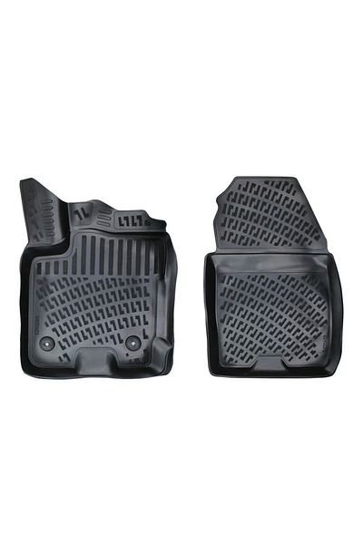 DELUXETUNING Set covorase auto cauciuc fata, Ford Tourneo Courier 2014-> forma tavita