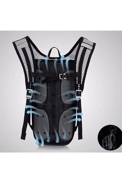 SprintMag Rucsac Sport Hidratare Ciclism Alergare Drumetii Activitati in aer Liber Alpinism Negru/Rosu