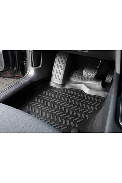 DELUXETUNING Set of rubber car mats BMW 5 Series G30 2017-> tray shape