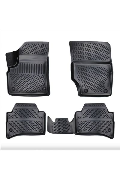 DELUXETUNING Set covorase auto cauciuc Porsche Cayenne I 2003-2010 - forma tavita