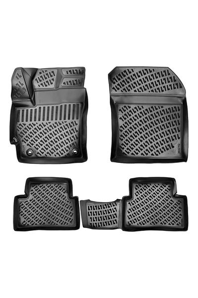 DELUXETUNING Set covorase auto cauciuc Toyota Corolla XII 2019-> forma tavita