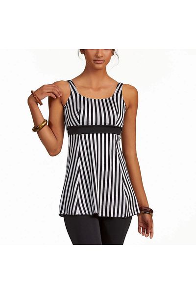 Argento 0551-9130 Tankini cu dungi semiînchise pentru femei