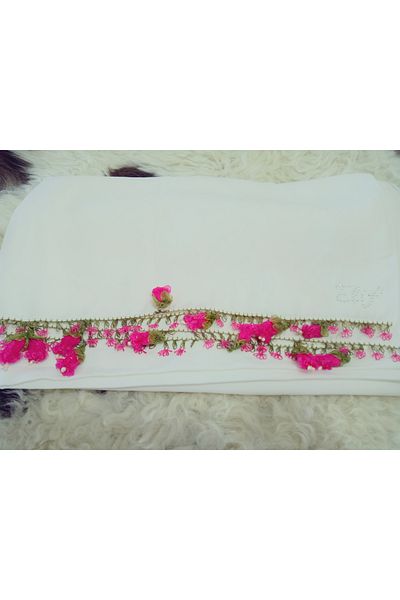 hoaryage Custom Production El Handwork Needle Embroidered Prayer Cover Mevlüt Headscarf on Special Branded Scarf and Shawl