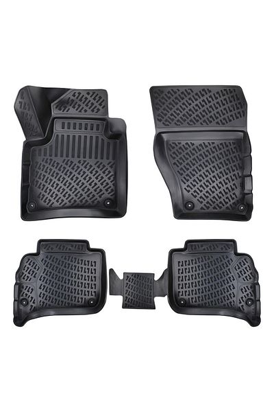 DELUXETUNING Set covorase auto cauciuc VW Touareg III 2018-> forma tavita