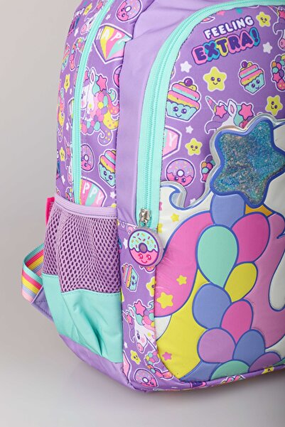 MUGGLE "dekomus Wet Wipes Gifted" Special Design "unicorn Collection" Μεγάλη Σχολική Τσάντα