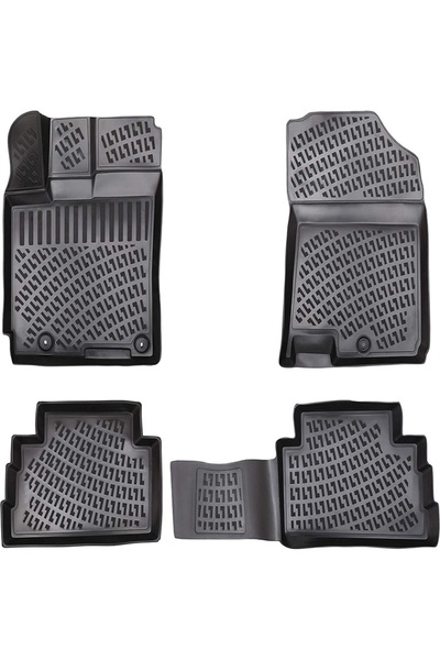 DELUXETUNING Set covorase auto cauciuc Hyundai Kona 2018-> forma tavita