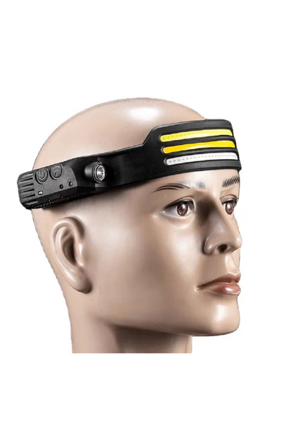 OEM Ultradion LED Headlamp with 3 COB LED Strips, 1200mah, Water Resistant, Motion Sensor