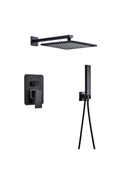 AquaSpa Set De Dus Negru, Palarie De 40 Cm