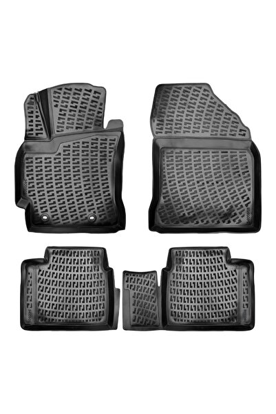 DELUXETUNING Set covorase auto cauciuc Toyota Corolla XI 2013-2018 forma tavita