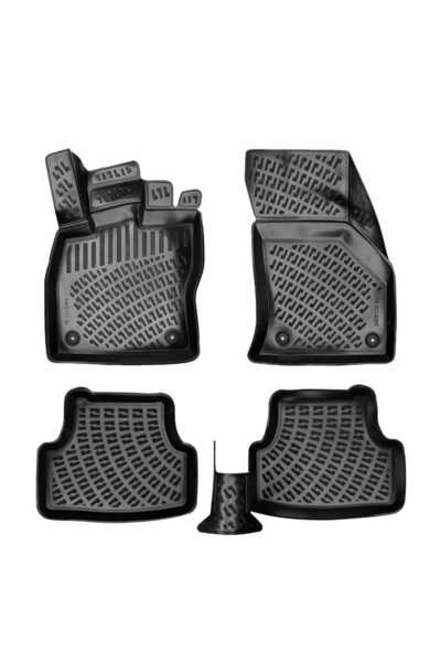 DELUXETUNING Set covorase auto cauciuc Seat Ateca 2016-> forma tavita