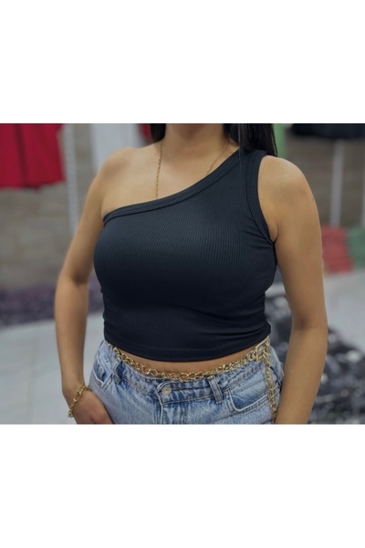 FYB STUDİO TEK OMUZLU KADIN CROP