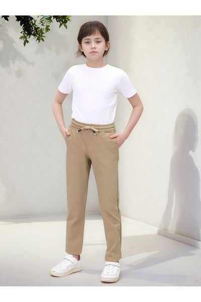 Pantulux Boy's Gabardine Elastic School Trousers