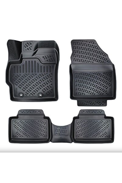 DELUXETUNING Set covorase auto cauciuc Toyota Yaris 2020-> forma tavita