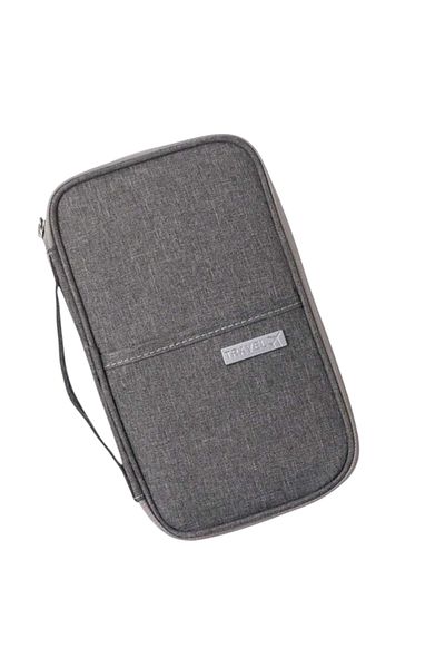 OEM Waterproof passport bag, travel document wallet - Grey