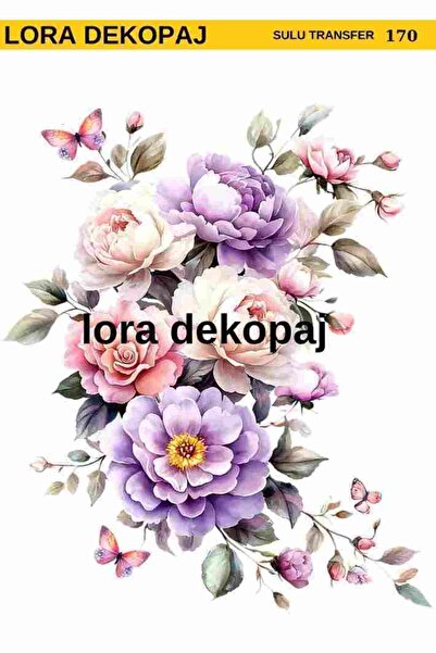 Lora Dekopaj Sulu Transfer Kağıdı - 170 25×35 cm