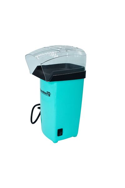 divendi-ro Aparat electric de popcorn, rapid, cu aer cald, fără ulei, putere 1200W, Hausberg - Albastru