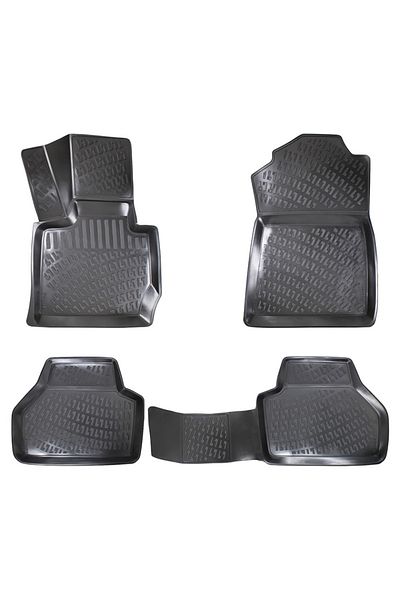 DELUXETUNING Set covorase auto cauciuc BMW X3 F25 2010-2017, X4 F26 2014-2018 forma tavita
