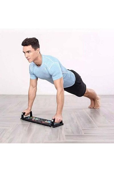 divendi-ro Multifunctional push-up board with handles, for arms, chest, shoulders, back - Multicolor