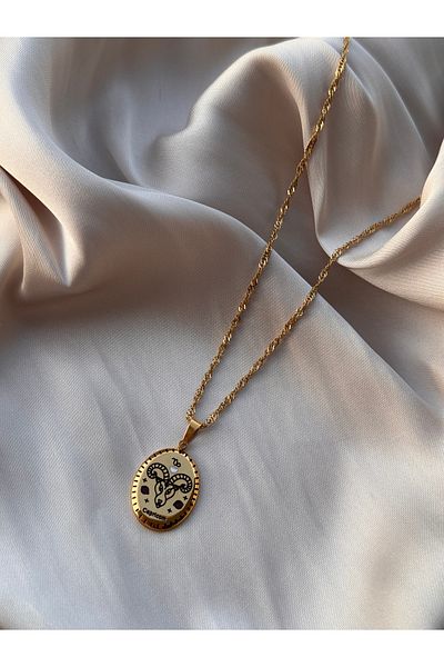 HERCY 316 L Stainless Steel Zodiac Sign Necklace |   Gold Zodiac Sign Necklace |   Steel Zodiac Sign Necklace