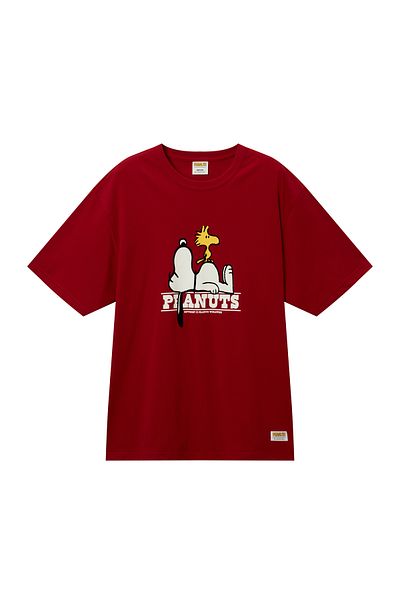 Giordano Men's Relaxed Snoopy Print Tee