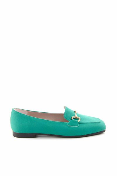 Bambi Matte Grün Damen Loafer Schuhe K 01641165409