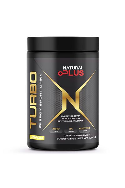 Natural Plus Turbo+Charge ,1kg ,Isotonic , Lemon flavour