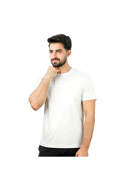 Giordano Men's Cotton Crew Neck Slim Print Tee