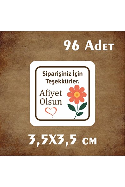 Butik AFİYET OLSUN 13- YAPIŞKANLI ETİKET-STICKERS