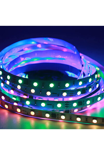 KARAKÖY LED SHOP Karaköy Led Shop - 24 Volt 5050smd 3çip IP20 İç Mekan 60Ledli RGB Pixel Şerit Led (10MT)