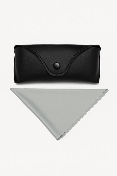 dzmerc Glasses Case and Glasses Wipes