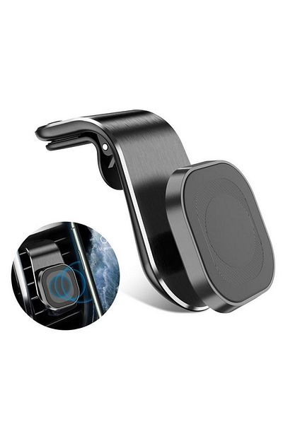 Welora Suport telefon auto, cu magnet puternic, universal, pentru montare pe grila de ventilație - Negru