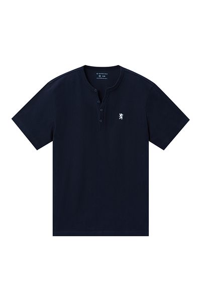 Giordano تي شيرت هينلي رفيع للرجال