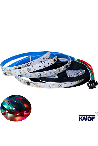KARAKÖY LED SHOP Karaköy Led Shop - 24 Volt 5050smd 3çip IP20 İç Mekan 60Ledli RGB Pixel Şerit Led (10MT)