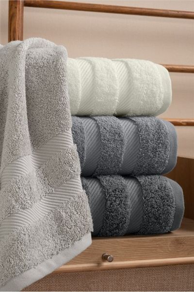 agishop Jacquard 4-Piece 50X90 Hand Towel Nori V2