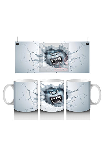 Wisdom Rain الخلق المزعج بين الجدار المتشقق - كوب قهوة مطبوع